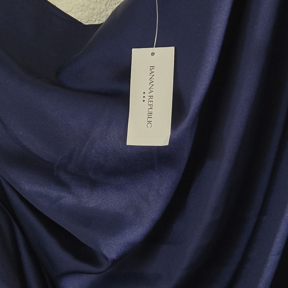 Banana Republic One Shoulder Navy Dress - Picture 8 of 9